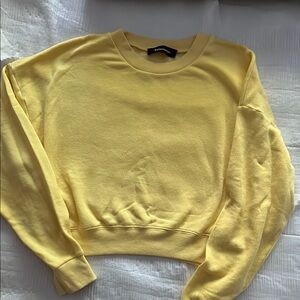 Reformation Yellow Crewneck Sweater
